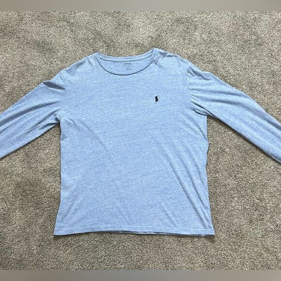 Polo Ralph Lauren Heather Blue Crewneck size Large, Casual Staple - Picture 9 of 9